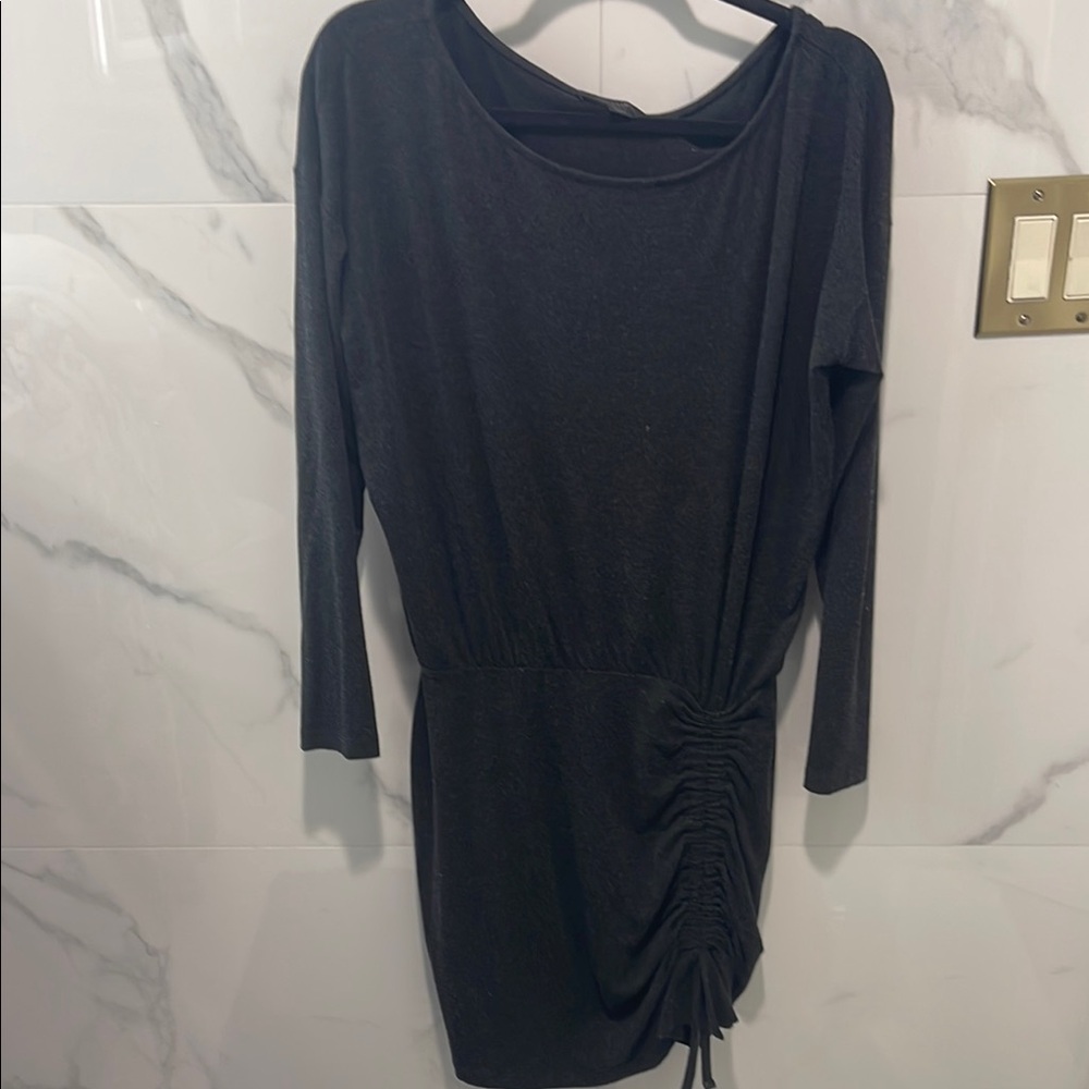 All Saints Black Long Sleeve Dress